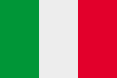 The flag of italy.