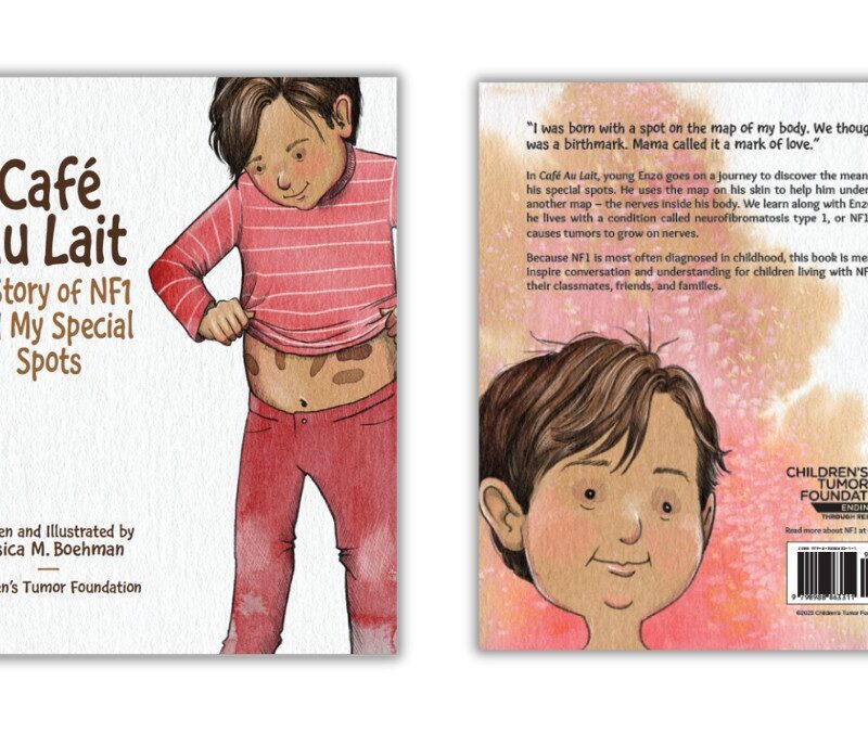 The front and back covers of a children's book featuring a painting of a young boy.