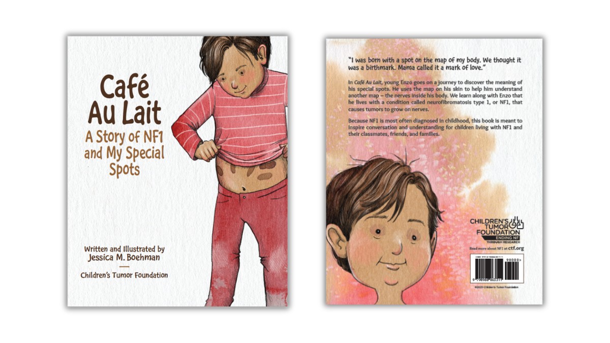 The front and back covers of a children's book featuring a painting of a young boy.