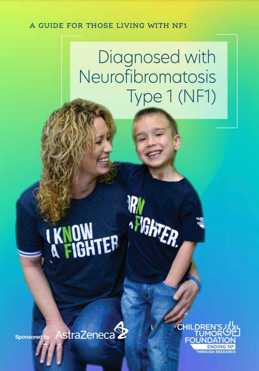 The cover of a guide to diagnosed with neurofibromatosis type nfi.