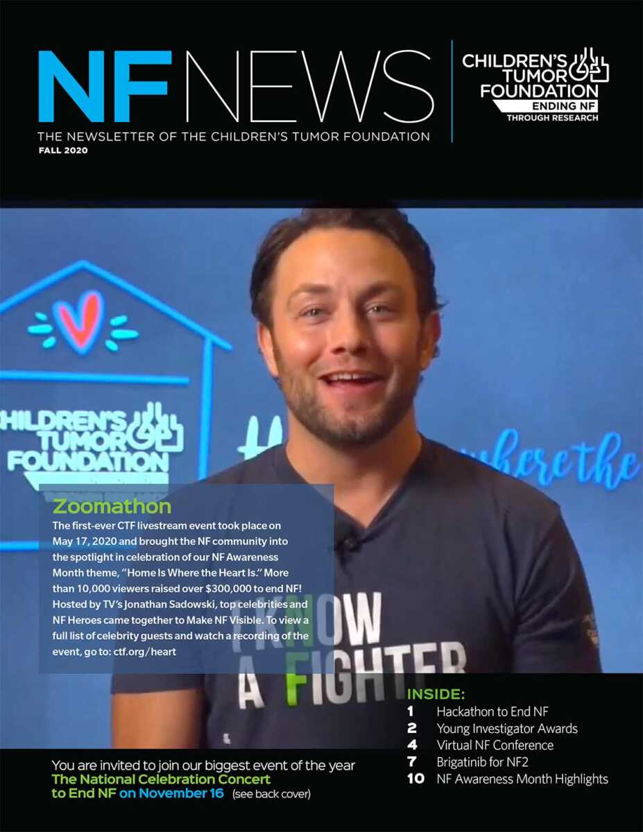 The cover of nf news featuring a man in a blue shirt.