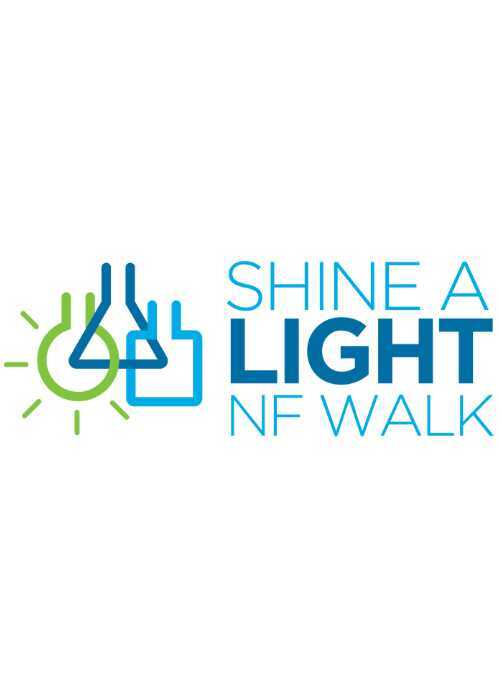 The logo for shine a light nf walk.