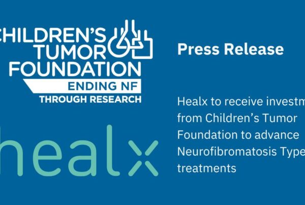 Healx announces investment from children's tumor foundation to advance neurofibromatosis type 1 treatments.