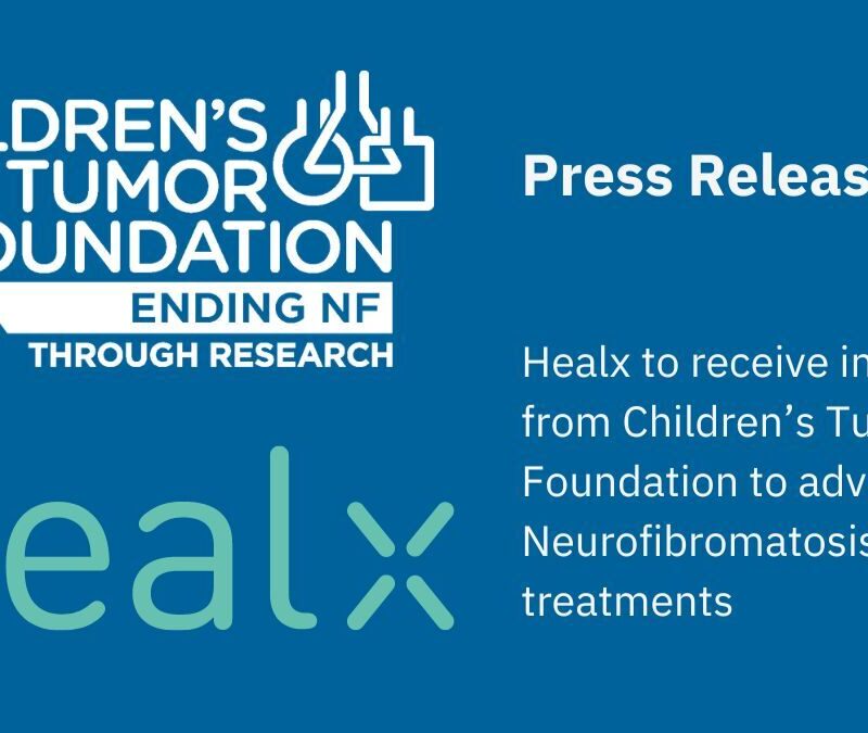 Healx announces investment from children's tumor foundation to advance neurofibromatosis type 1 treatments.